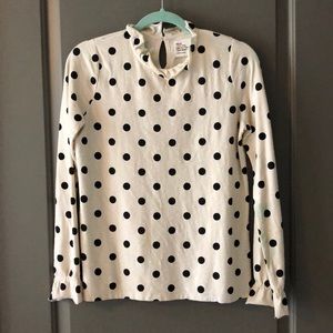 Polka Dot Long Sleeve Top